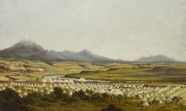 A66 120B Easter Encampment Painting