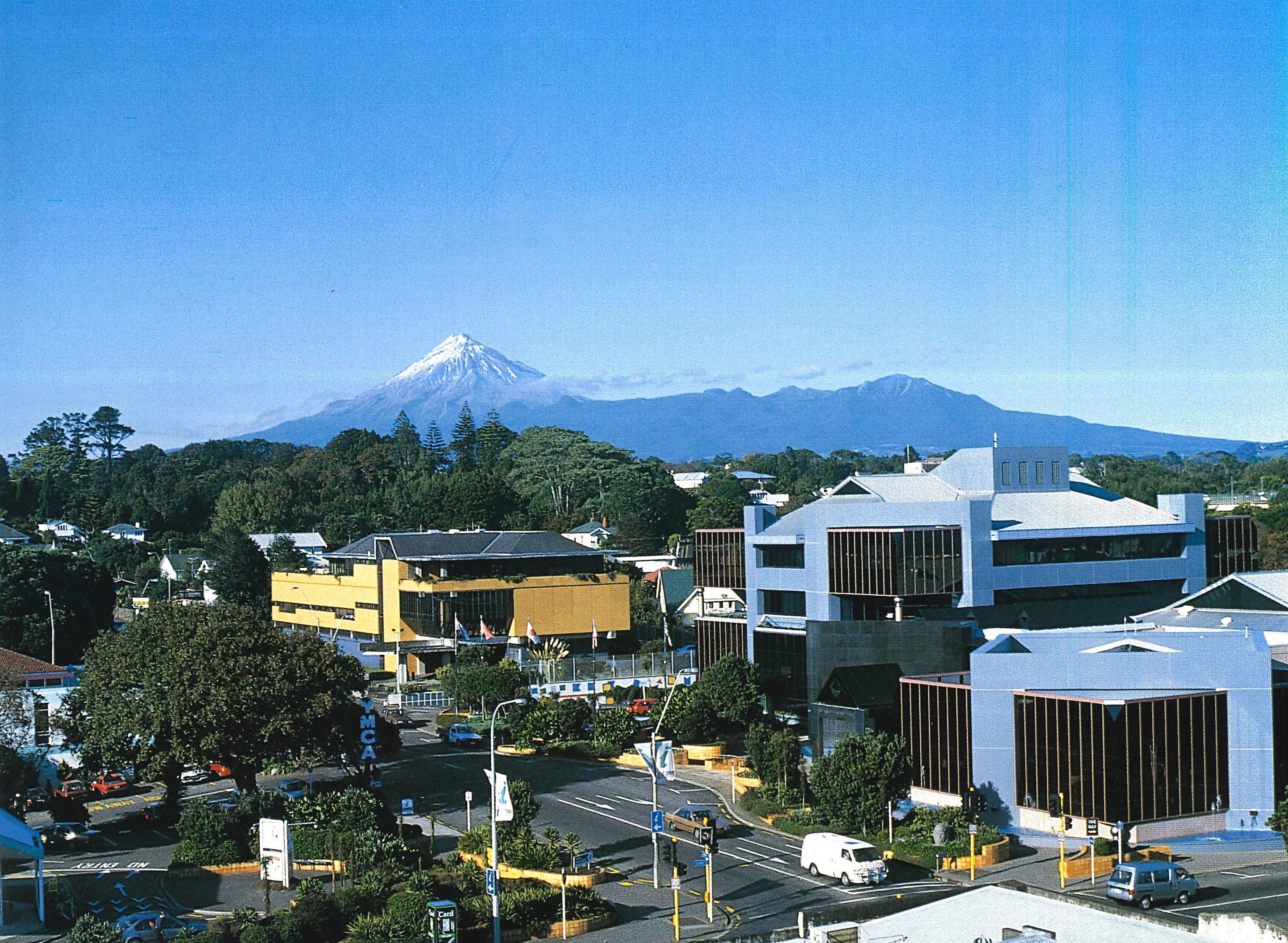 NPDC carpark mural - image from Totally Taranaki by Des Hollard (1999)